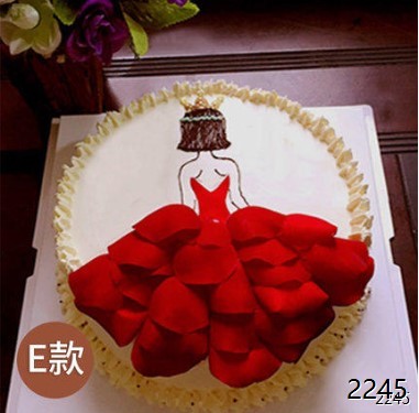 玫瑰花瓣蛋糕