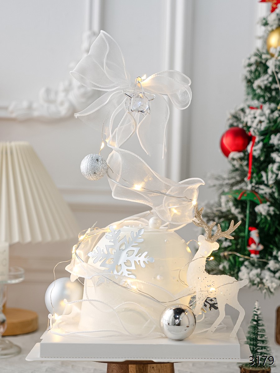 白色圣诞/圣诞蛋糕